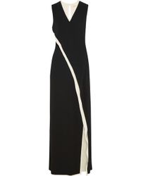 Reed Krakoff Two-Tone Wrap-Effect Silk Gown - Lyst