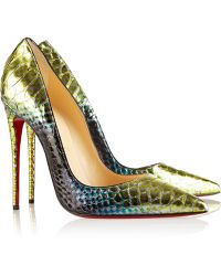 Christian Louboutin So Kate 120 Python Pumps - Lyst