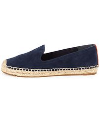 Tory Burch Rivera Suede Espadrille Flat - Lyst