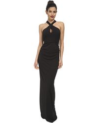 Nicole Miller Cross Front Gown - Lyst