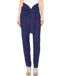 Jay Ahr High Waisted Pants - Blue - Lyst