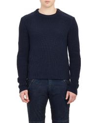 Ralph Lauren Black Label Directional-Rib Knit Sweater - Lyst