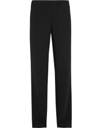 Reed Krakoff Silk-Crepe Straight-Leg Pants - Lyst