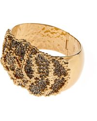 Chloé Crystal-Embellished Flower Cuff - Lyst