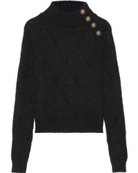 Balmain Chunky-Knit Wool and Mohair-blend Sweater - Lyst