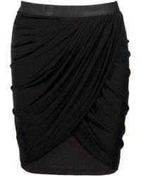Lublu Mini Drape Skirt - Lyst