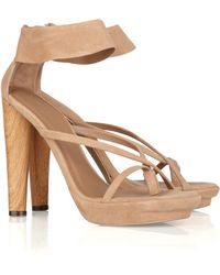 Max Azria Jasmin Suede Sandals - Lyst