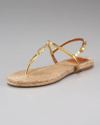 tory burch emmy sandals gold