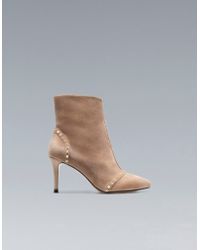 zara mid heel boots