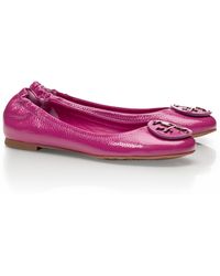 tory burch purple ballet flats