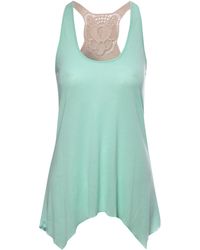 Jane Norman Crochet Back Vest Top - Lyst