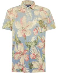 mens floral polo