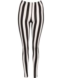 Jane Norman Vertical Stripe Leggings - Lyst