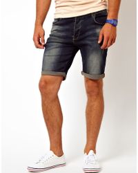 mens skinny fit shorts