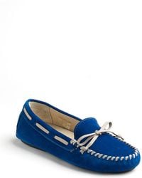 Vera Wang Lavender Dorian Suede Driving Moccasins - Lyst