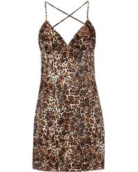 Biba Animal Silk Slip - Lyst