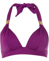 Biba Goddess Moulded Halter Bikini Top - Lyst