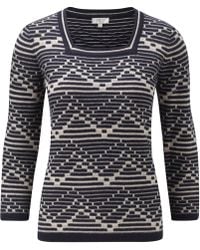Cc Broken Stripe Textured Jumper - Lyst
