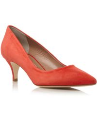 Pied A Terre Abir Kitten Heel Pointed Court Shoes - Lyst