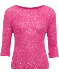 Therapy Sparkle Sequin Fine Knit Jumper - Lyst