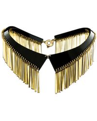 Zelia Horsley Jewellery Golden Crystal Collar - Lyst