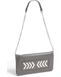 Trouvé Trouvé Arrow Flap Clutch - Lyst