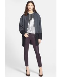 Trouvé Two Tone Melton Coat - Lyst