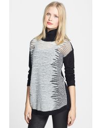 Trouvé Trouvé Turtleneck Mixed Knit Sweater - Lyst