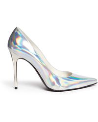 Stuart Weitzman 'Nouveau' Holographic Leather Pumps - Lyst