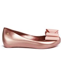 Melissa 'Ultragirl Sweet Ix' Bow Flats - Lyst
