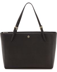 Tory Burch York Buckle Tote - Black - Lyst
