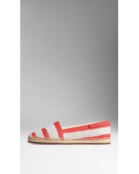 Burberry Painterly Stripe Espadrilles - Lyst