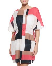 Kate Spade Mykonos Coverup Dress With Pull-Cord Waist - Lyst