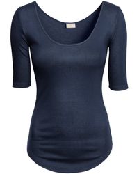 H&M Ribbed Top - Lyst