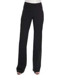 Donna Karan New York Pull-On Wide-Leg Trousers - Lyst