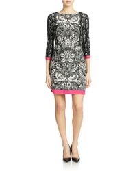 Eliza J Printed Shift Dress - Lyst