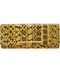 B Brian Atwood Ingrid Watersnake Clutch Bag - Lyst