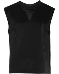 Tibi Bead-Embellished Satin Top - Lyst