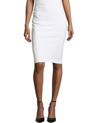 Donna Karan New York Taped Pencil Skirt - Lyst