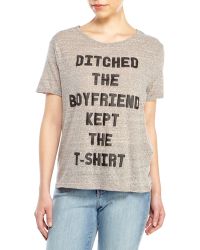 Mink Pink Ditched The Boyfriend Tee - Lyst