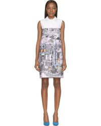 Mary Katrantzou Lavender Forest Taby Dress - Lyst