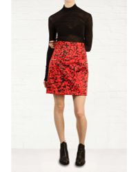 Preen Atomic Printed Satin Skirt - Lyst