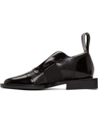Paco Rabanne Black Leather Extended Sole Shoes - Lyst