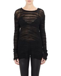 Helmut Lang Loose-Rib Crewneck Sweater - Lyst
