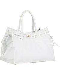 Zagliani Snakeskin Large Gatsby Tote - Lyst