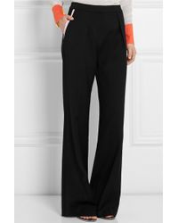 Roksanda Ilincic Crepe Wide-Leg Pants - Lyst