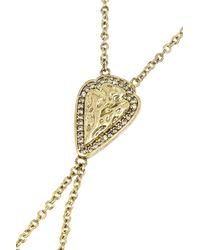 Pamela Love Archer Gold-Tone Topaz Finger Bracelet - Lyst