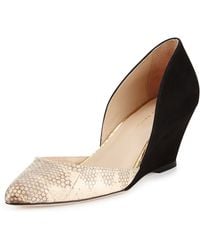 Loeffler Randall Rae D'Orsay Wedge Pump - Lyst