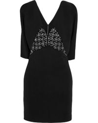 Antonio Berardi Embellished Stretch-Crepe Mini Dress - Lyst