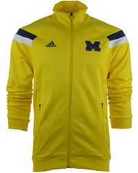 Adidas Men'S Michigan Wolverines Anthem Warm-Up Jacket - Lyst